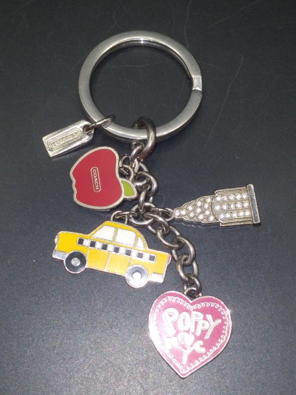 Coach Ename New York Purse Charms Keychain